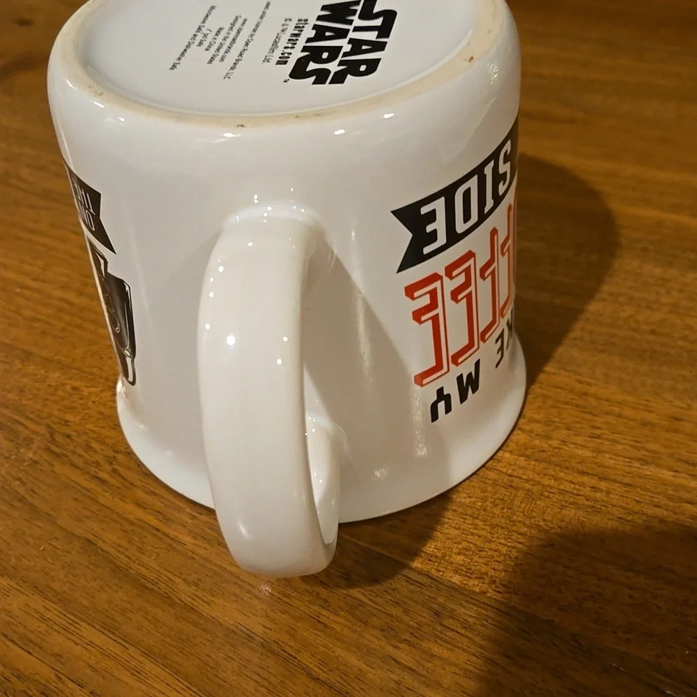 Star Wars Darth Vader I like my coffee on the dark side white black red mug - Picture 7 of 11